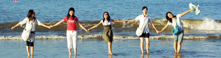 family on the beach